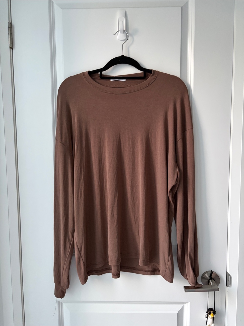 NWT Oak& Fort Brown Oversized Long Sleeve Tee- Open Back